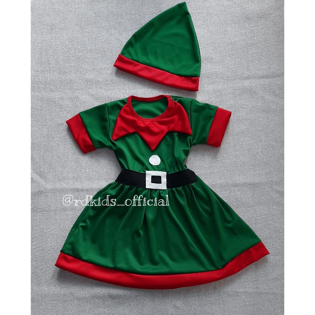 Roupa de papai store noel para menina