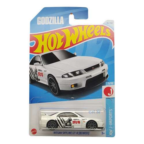 Hot Wheels Nissan Skyline Gt-r Bcnr33 Godzilla Htc44 2024d