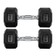 Par Halteres 6kg + 6kg Dumbbell Sextavado Emborrachado Pegada Cromada Gallant (GDB06F3B-PT)
