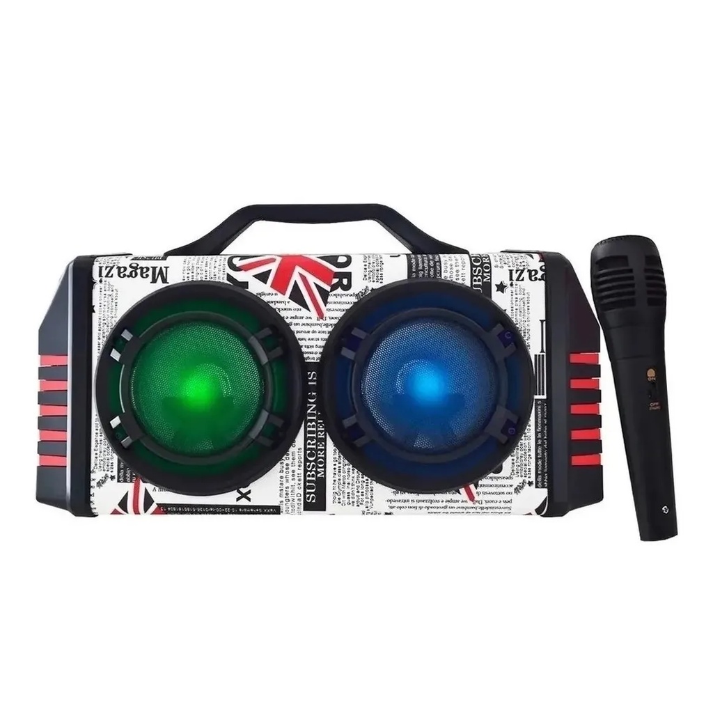 Caixa De Som Amplificadora Super Potente Big Box Led Xtrad Xdg-37