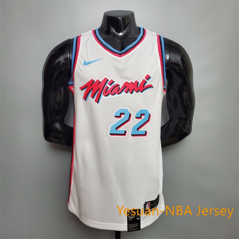 Hot pressed camiseta de Jimmy Butler 22 Nba Miami Heat branco blusa regata basquete nba Jerseys