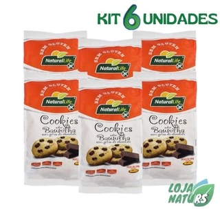 KIT 6 Unidades de Cookies Sem Glúten 180g - Natural Life