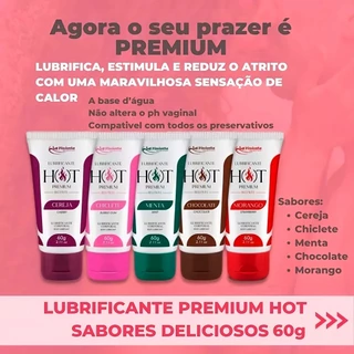 Lubrificante Íntimo Beijável Hot Premium 8G - La Pimienta