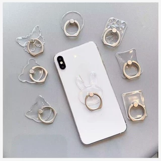 10/5/2 PCS Anel De Telefone Transparente Fivela metal Suporte Móvel