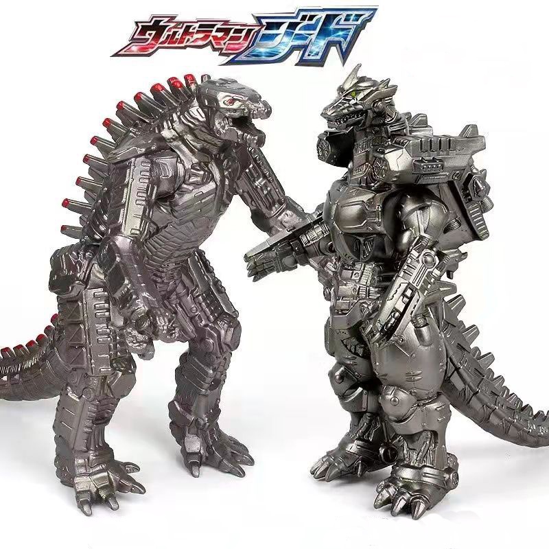 2PCS Big Godzilla Earth MechaGodzilla Figuras Rei Angola