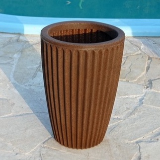 Vaso em Polietileno Coluna Romana Vaso para Planta 24x34