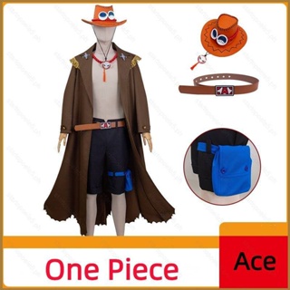 Anime portgas · d · ace cosplay trajes personagem uniforme topo
