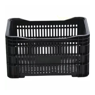 CAIXA PLASTICA AGRICOLA VAZADA 56X36X31CM PRETO
