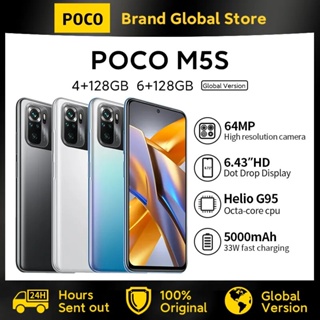 Global Version POCO M5s 64GB / 128GB / 256GB MTK G95 Octa Core 33W 64MP  Quad Camera 6.43 AMOLED Dotdisplay NFC