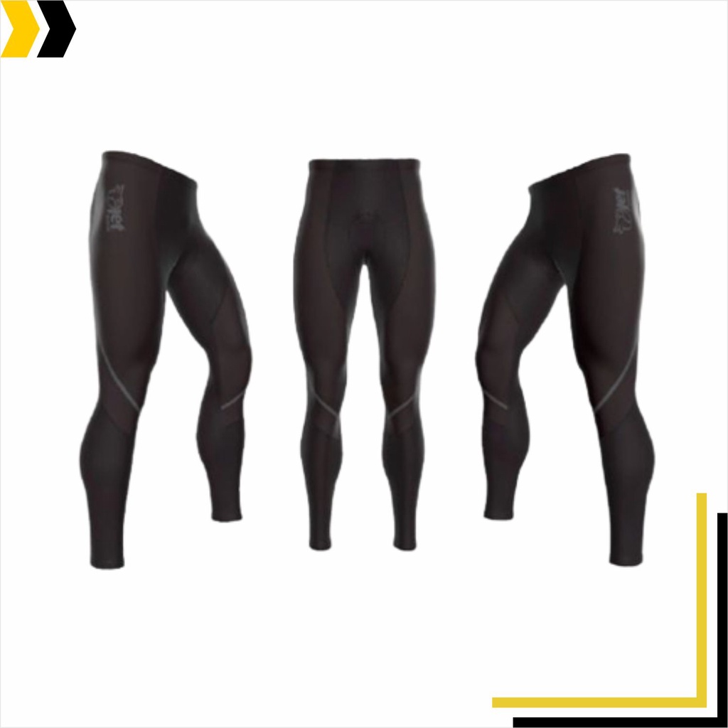 Calça Para Ciclismo Ert Elite Gel Jet Adventure Unissex Preta Bike