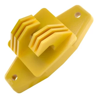 Isolador Tipo W Amarelo Cerca Elétrica - Pacote 100 Unidades