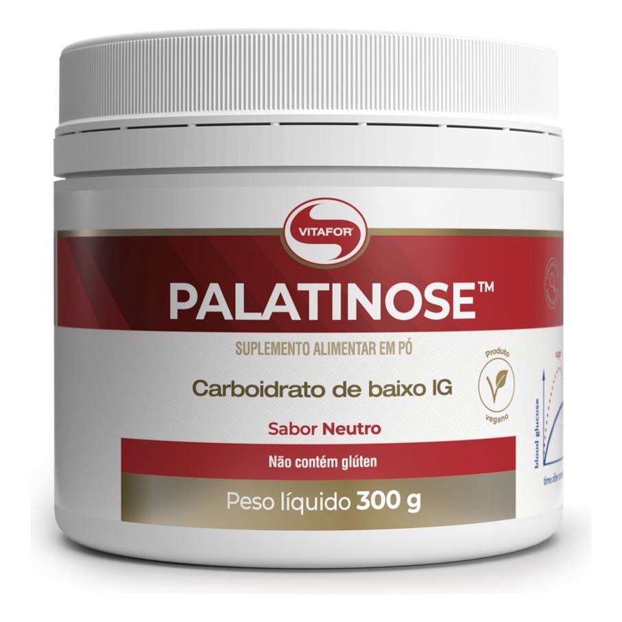 Palatinose 300g Em Pó - Carboidrado Com Baixo Ig- Vitafor