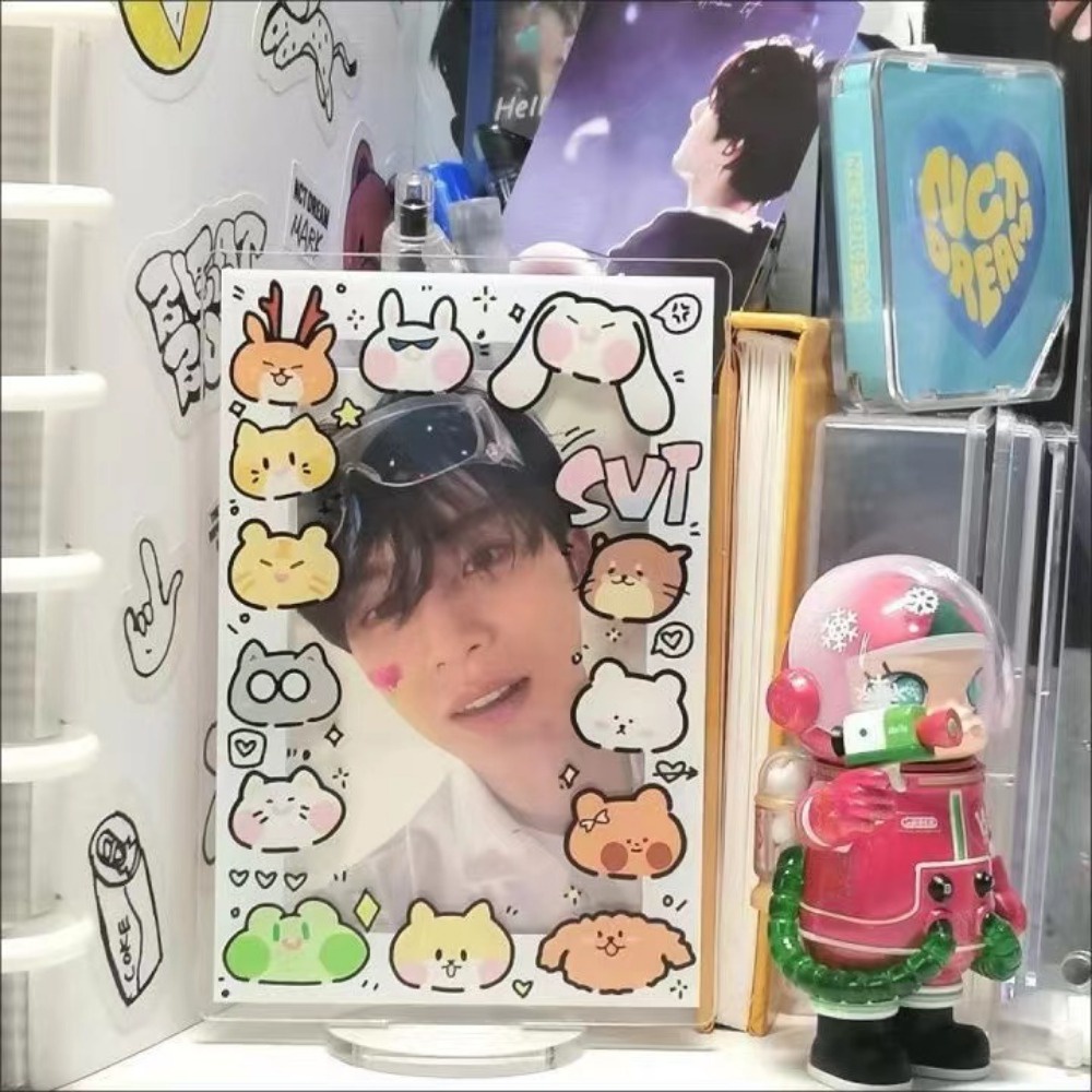 Kpop Ido SEVENTEEN HOSHI WONWOO THE8 Suporte Acrílico Personagens