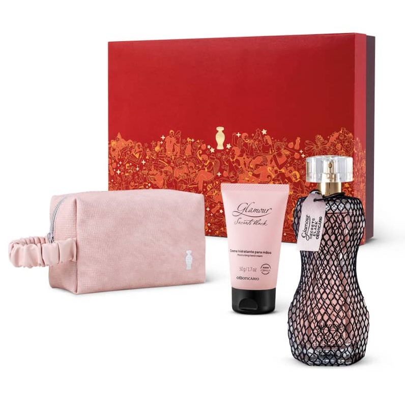 Kit Presente Natal Glamour Secrets Black (3 itens)