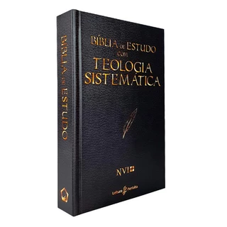 Bíblia de Estudo com Teologia Sistemática | NVI | Capa Dura Preta