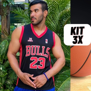 Kit 3 Regatas Esportivas Basquete Dry Fit Atividade