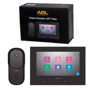 VIDEO PORTEIRO AGL COM TELA DE 7 POLEGADAS TOUCH VP7 PLUS Shopee