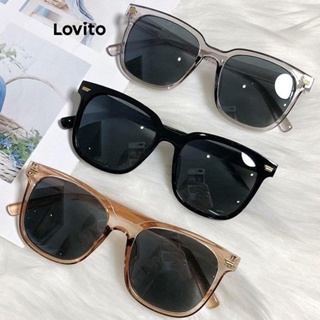 Lovito Óculos De Sol Femininos Modestos E Retrô Simples De Celebridade Da Internet Com O Mesmo Estilo Bestie Couple LFA10557