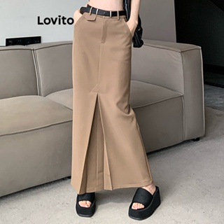 Lovito Saias Básicas Lisas Casuais Para Mulheres LNE41167