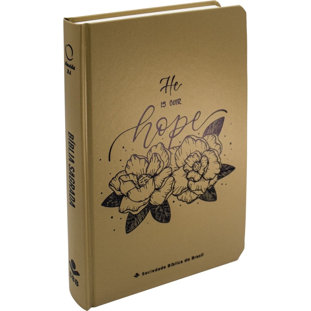 Bíblia Sagrada ARA | Letra Grande | Capa Dura | Dourado Hope