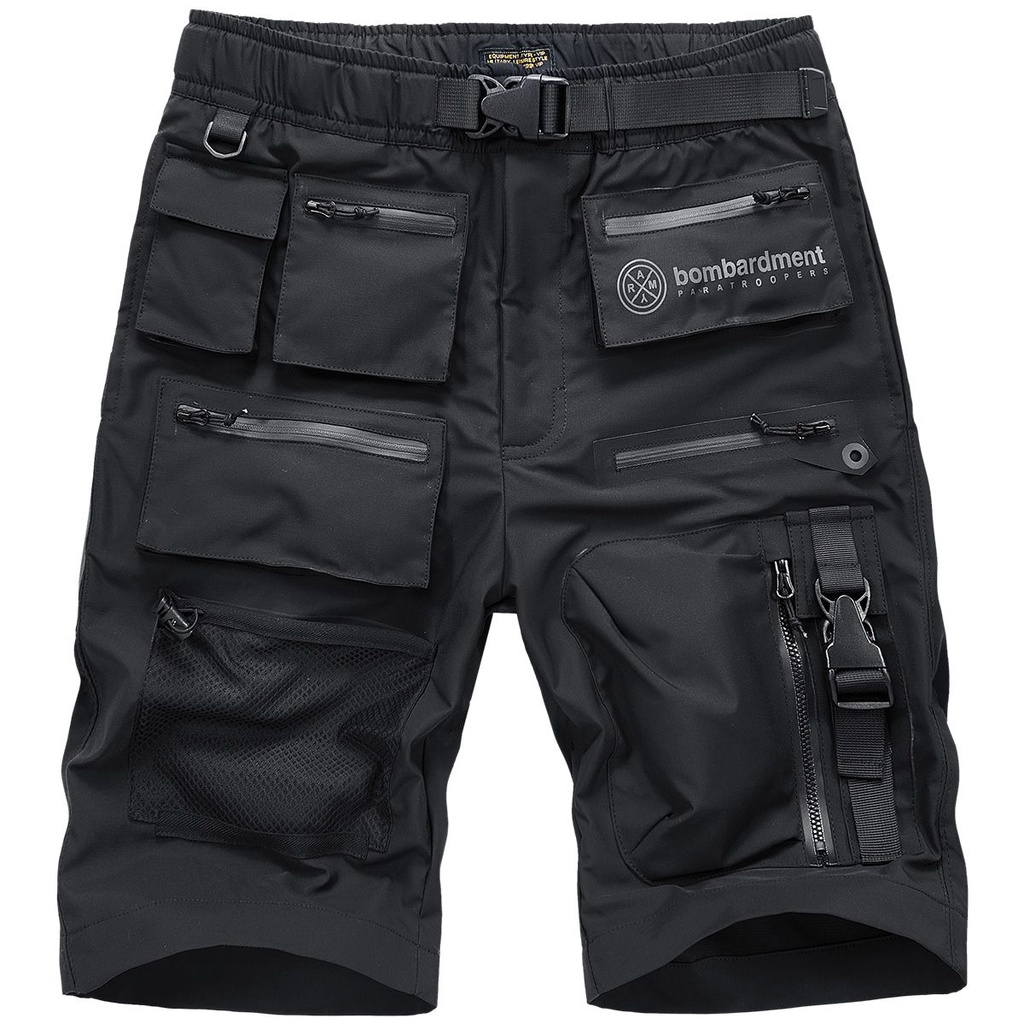 Calças de verão de verão de bolso de moda masculina de bolso esporte de secagem rápida