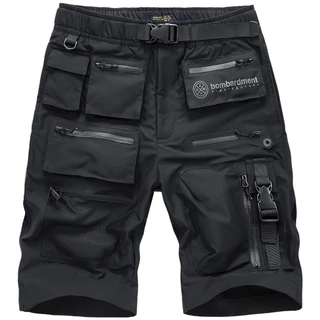 Calças de verão de verão de bolso de moda masculina de bolso esporte de secagem rápida