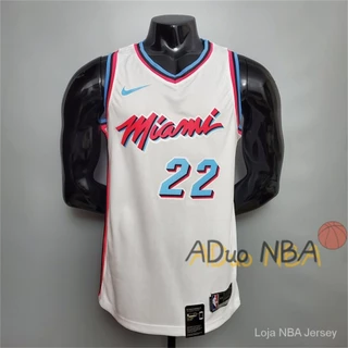 Hot pressed camiseta de Jimmy Butler 22 Nba Miami Heat branco blusa regata basquete nba Jerseys