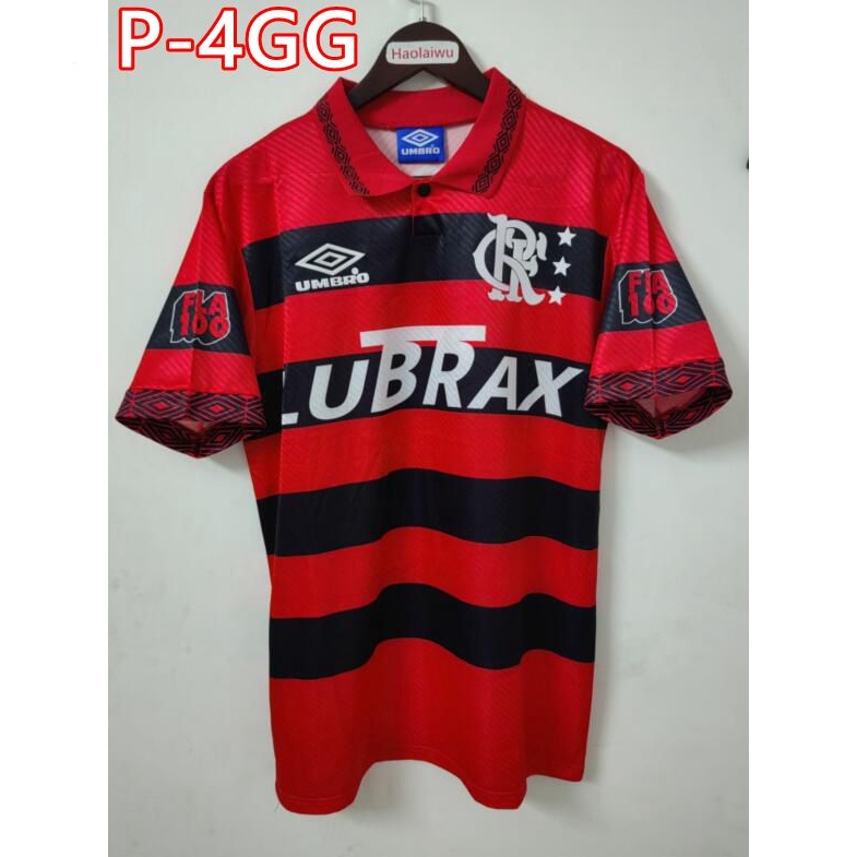 camisa masculina Retro FLMG 1994 Jersey Vermelho Preto camisa de futebol tailandês 1:1 versão dos fãs