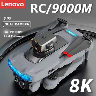 Lenovo P15 Drone 5G Profissional 8K GPS Câmera Dupla Para Evitar Obstáculos Posicionamento De Fluxo Óptico Brushless RC 9000M Brinquedos De Presente