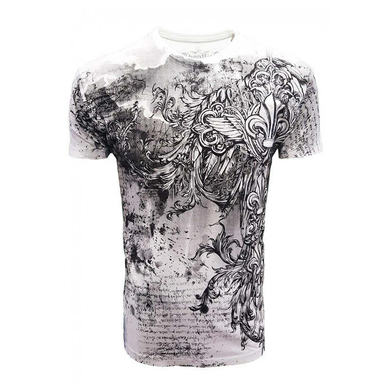 Camiseta Vintage Nostalgia Masculina Águia Da Cruz Indiana 3d Impressão Conforto De Rua Retro Manga Curta De Praia Y2k