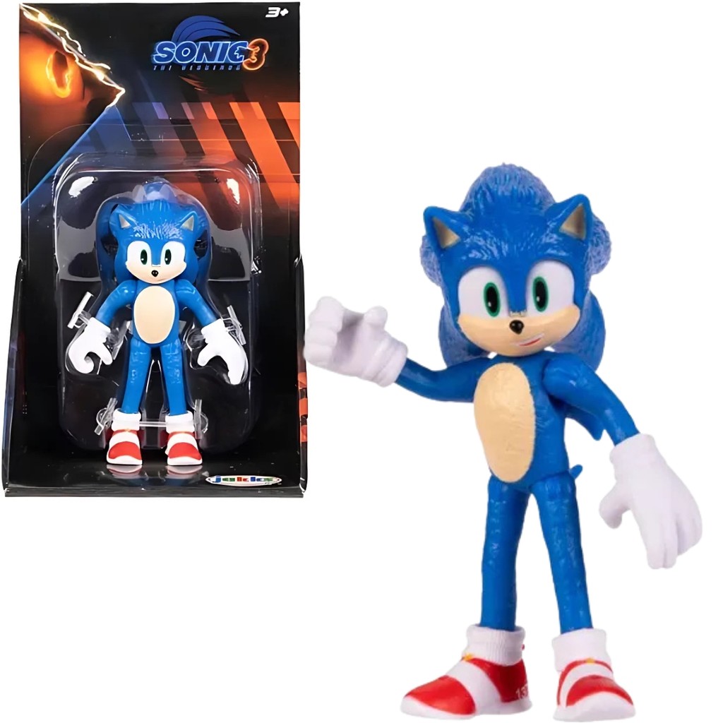 Boneco Sonic de 6cm - Sonic 3: O Filme - 4410 Sunny | Shopee Brasil