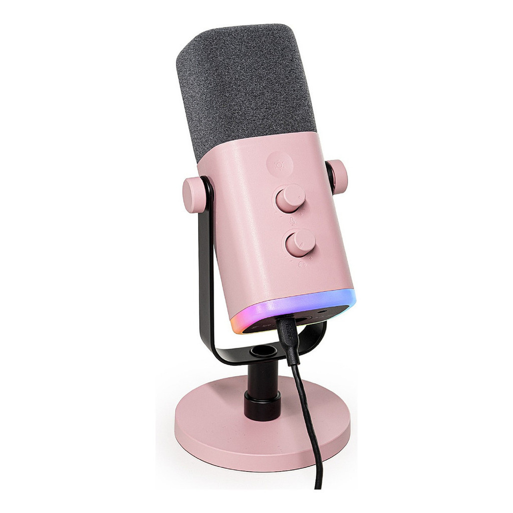 Microfone Fifine AM8 Rosa Dinâmico Cor Rosa | Shopee Brasil