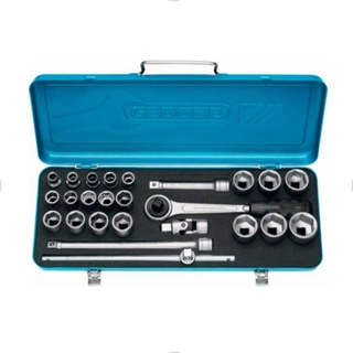 Jogo de Soquete Sextavado 1/2" 3/8 a 1.1/4” 19KPU 015504 25pçs Gedore