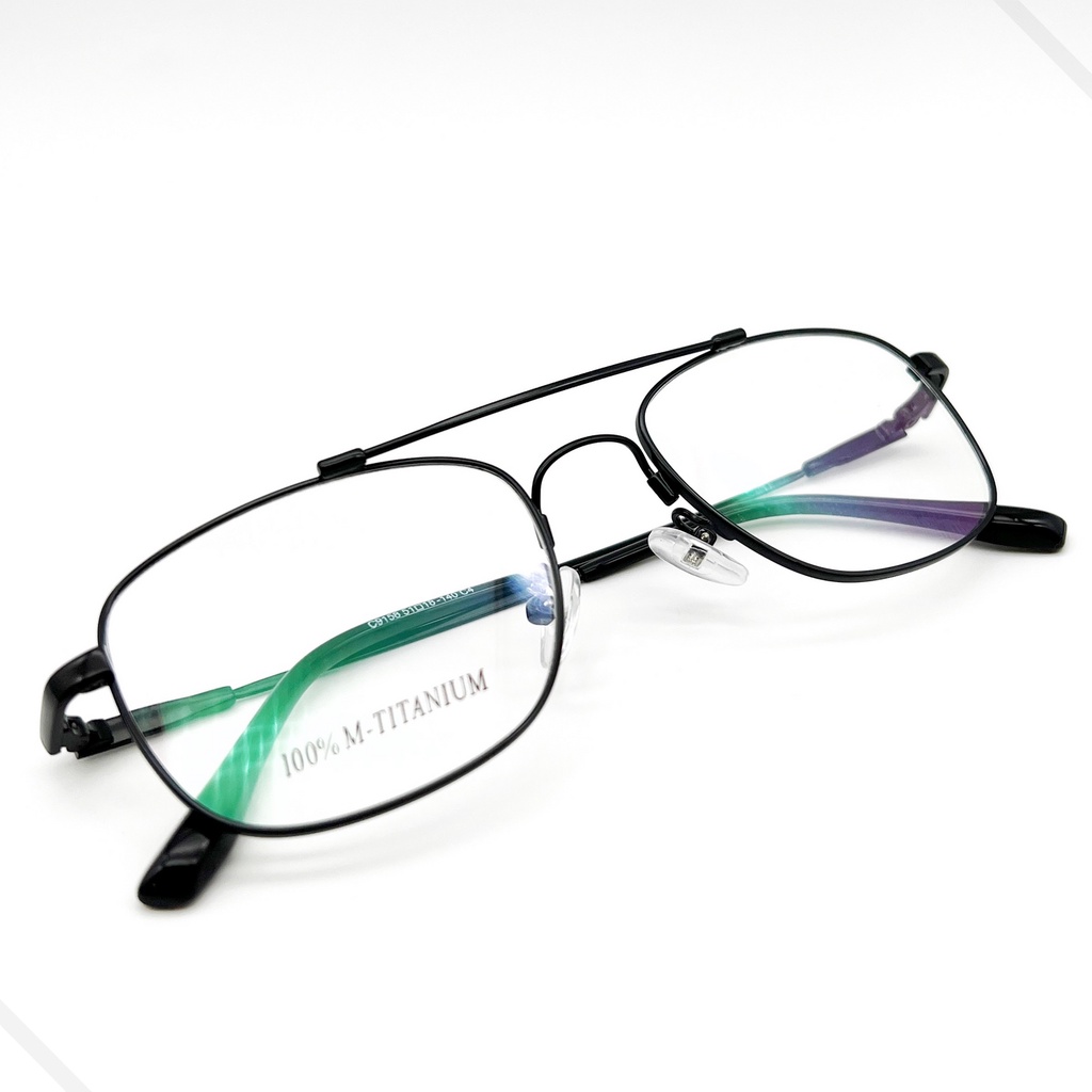 Armação Óculos Grau Aviador 100% Titanium Inquebrável Masculina Feminina