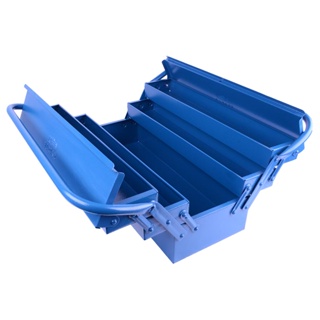 Caixa Sanfonada Para Ferramentas e Acessórios com 5 Gavetas e porta Cadeado Chapa de aço carbono 50x20x21cm Fercar