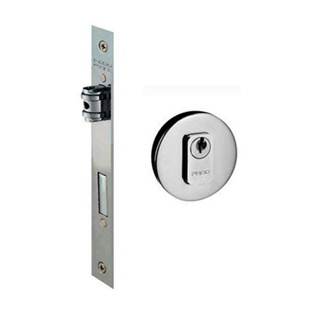 Fechadura de trinco rolete redonda 55mm 465-55R cromo acetinado Pado Fechadura Ix Rolete Roseta 465-55 Externa Ixe Pado