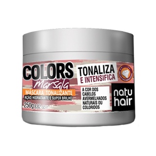 Máscara Tonalizante Natuhair Marsala 250gr