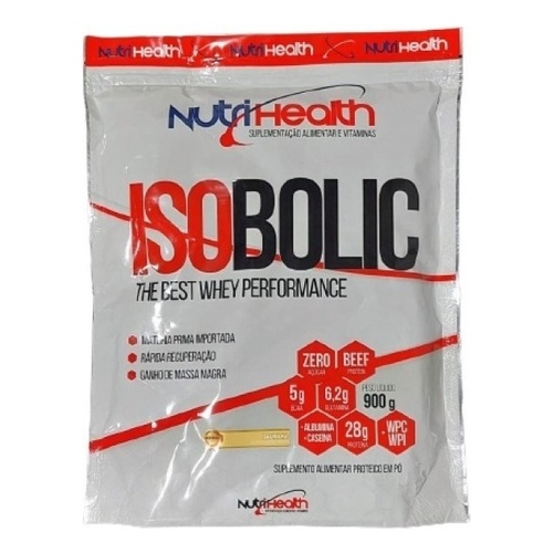 Whey Isobolic Zero Açúcar Refil 900g Nutrihealth – Sabores