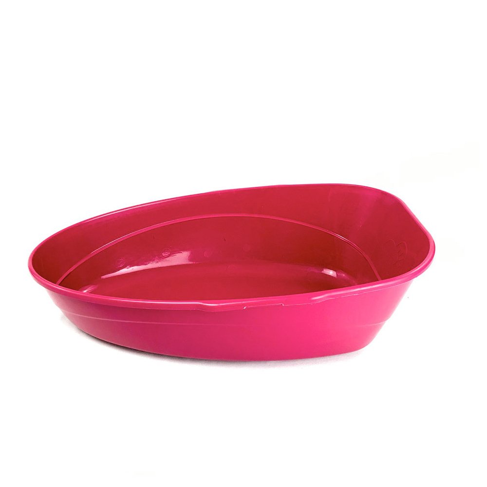 Bandeja sanitária Caixa de Areia de gato com pá coletora Pet Flex Rosa Pink  - Agropesc