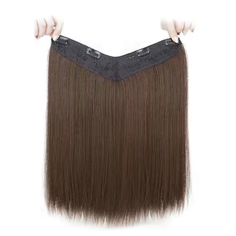 X XXG Patch Peruca Fêmea Cabelo Longo Liso Feminino Uma Peça Cabelo Longo  Cacheado Sem Costura Patch Peruca Fofa Grande Onda em Forma de v Patch de  Extensão de Cabelo