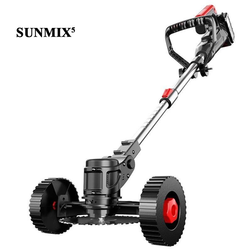 [Sunnimix5] Cortador De Grama De Apoio Roda De Suporte Do Fixação Robusta 5,7cm Para Ervas Daninhas Elétrico