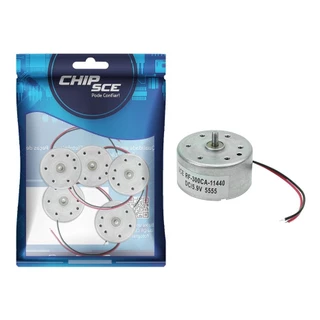 Kit 5 Peças - Motor RF-300 Para Projetos de Robótica, Arduino, Compatível com Dvd Playstation 5.9V