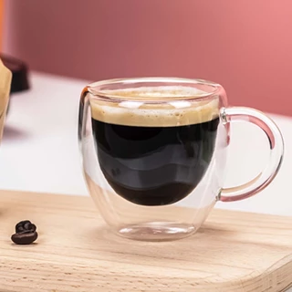 Caneca De Parede Dupla 240ml Resistente Ao Calor Café Chá
