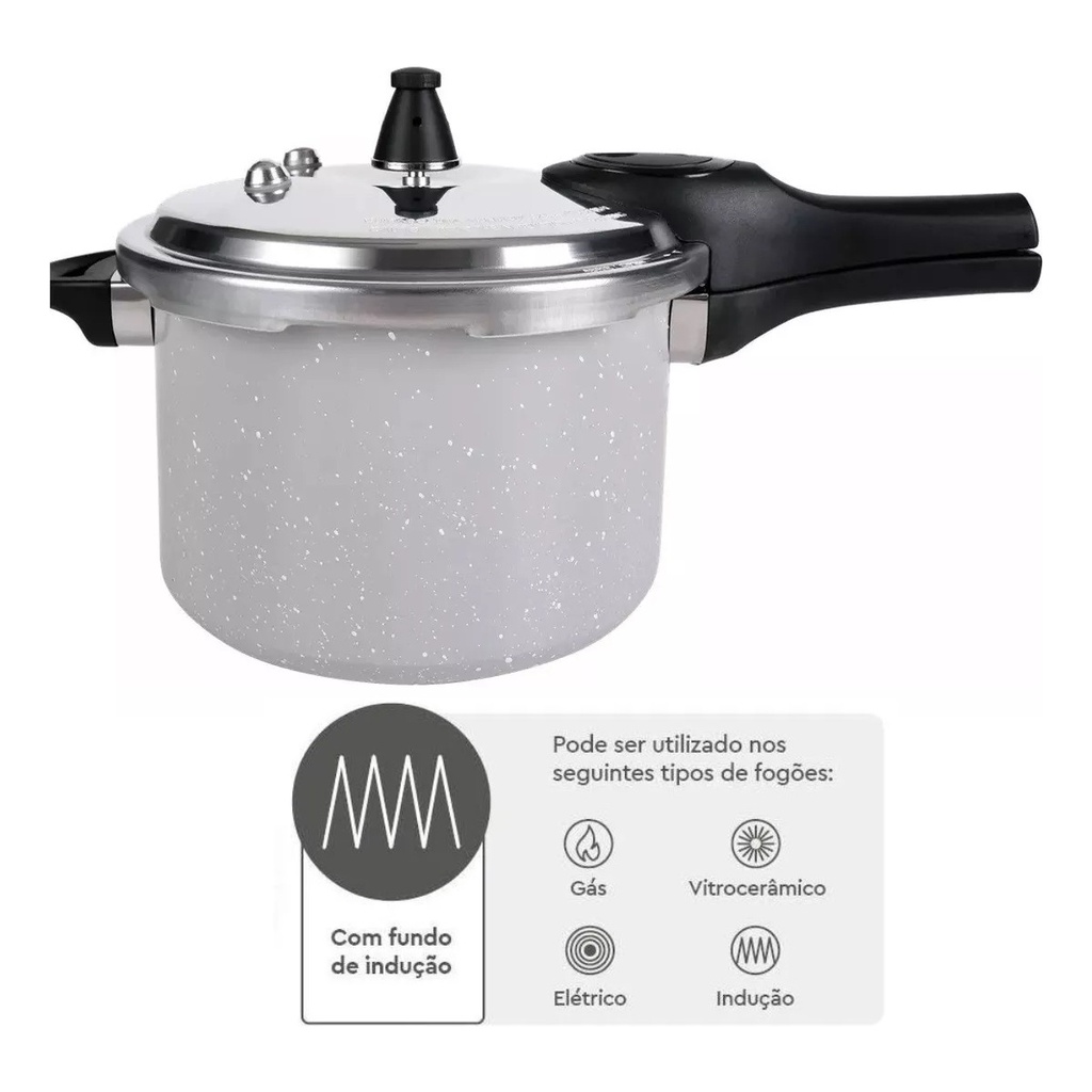 Panela De Pressão Brinox Ceramica Life 4,2 Litros OFERTA