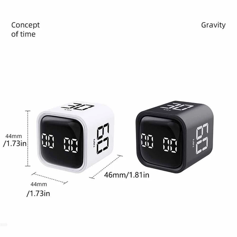 Temporizador De Modos Duplos Mais Limpo , Digital De Carregamento Usb-c Eficiente , Despertador Contador Led Cozinha — foto 2 de 3