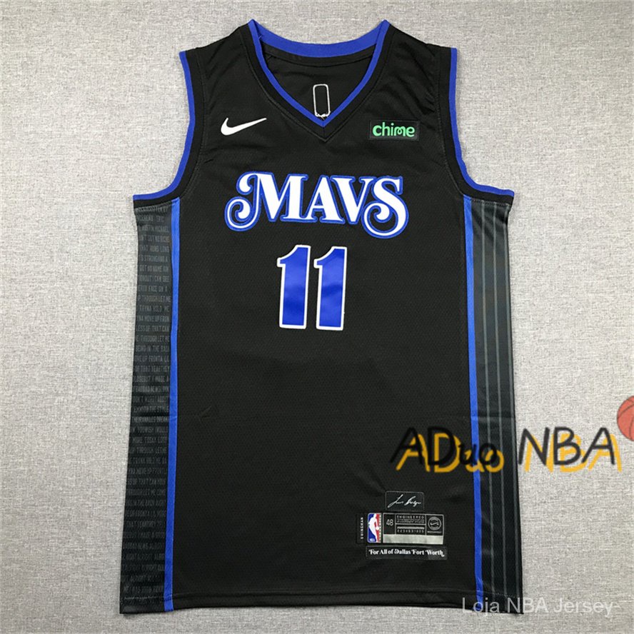Camiseta NBA Dallas Mavericks #11 Kyrie Irving Black 2023-24 Swingman City Edition de Basquetebol Jersey