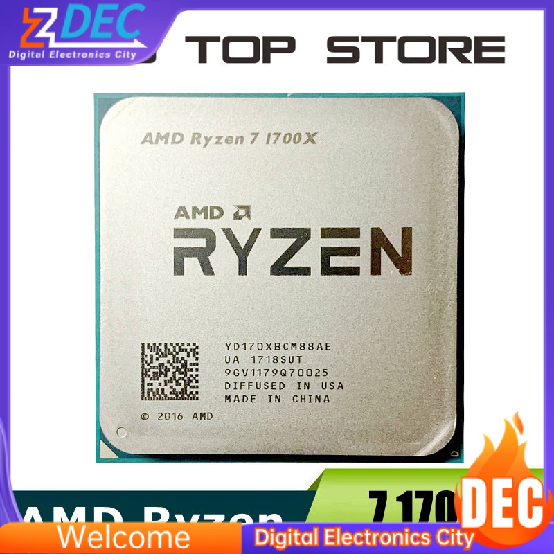 Soquete do processador Amd Ryzen 7 1700x3.4 GHz 8-Core AM4