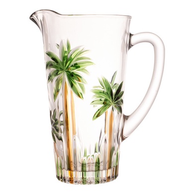 Jarra de Cristal 1,2L Palm Tree Handpaint Wolff
