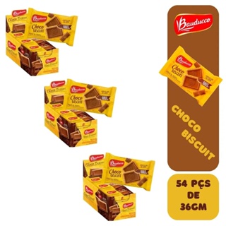 Kit 5 Biscoito Choco Biscuit Chocolate ao Leite Bauducco 80g