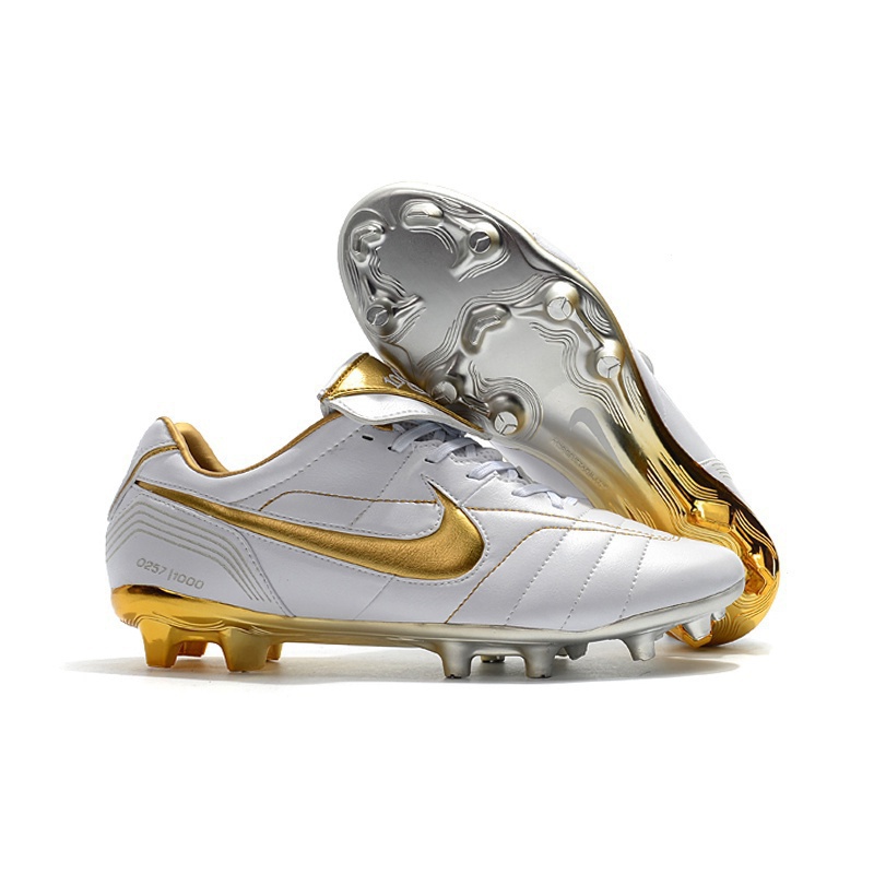 Nike tiempo cheap weiß gold